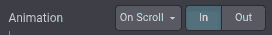 Group different option fields into the same row.