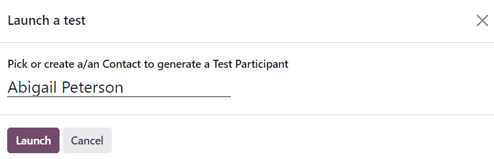 Launch a test pop-up window that appears in NightPOS Markting Automation.
