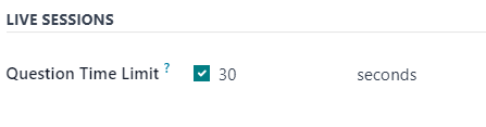The Live Sessions section of the Option tab in the NightPOS Surveys application.