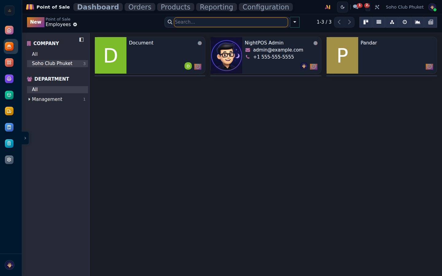 POS Settings — accessed via Point of Sale → Configuration → Settings