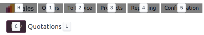 A selection of keyboard shortcuts in NightPOS.