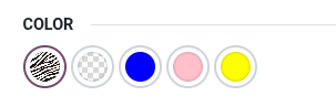 Pattern as color option.