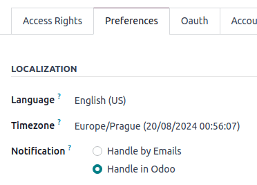 View of the Preferences tab for NightPOS Discuss.
