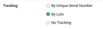Enable tracking by lot.
