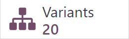 The variants smart button at the top of the product form in NightPOS Sales.