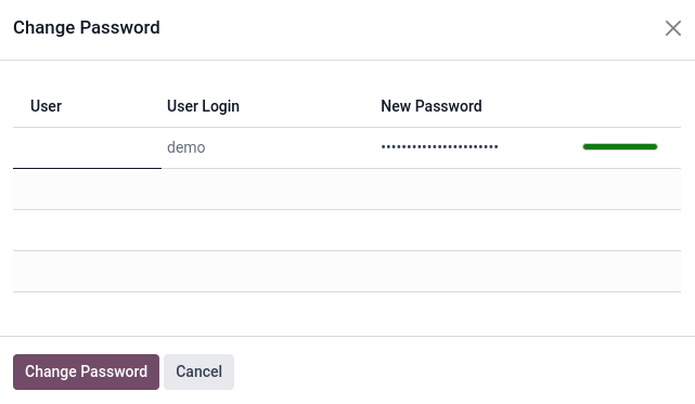 Change a user's password on NightPOS.