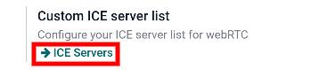 The "ICE Servers" button in NightPOS General Settings.