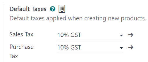 อัตราภาษี GST มาตรฐาน