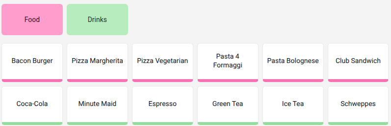 Group products by categories.