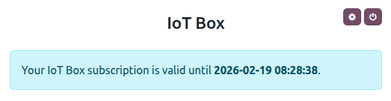 หน้าแรกของกล่อง IoT พร้อมวันที่ที่ใบรับรอง HTTPS มีผลบังคับใช้