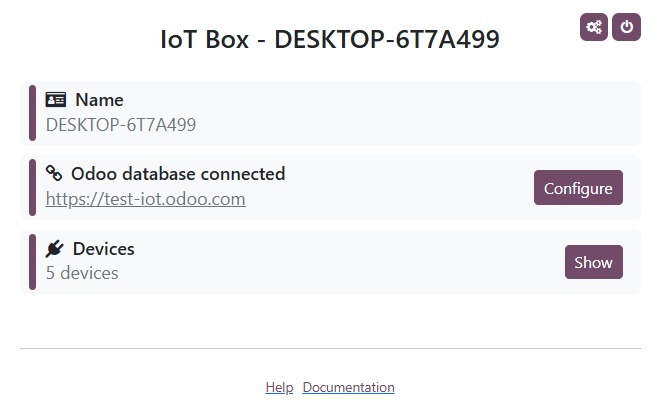 หน้าแรกของ Windows virtual IoT