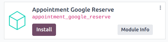 The Google Reserve module in the NightPOS apps application.