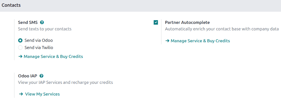 View of settings page and the activations of the feature in NightPOS.